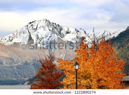 Autumn in Alps mountains