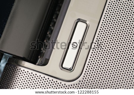 Power button on a laptop
