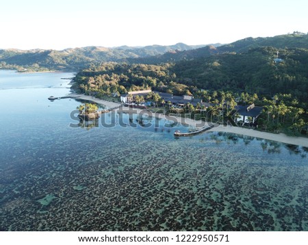 Fiji Dream Holiday Destination Royalty-Free Stock Photo #1222950571