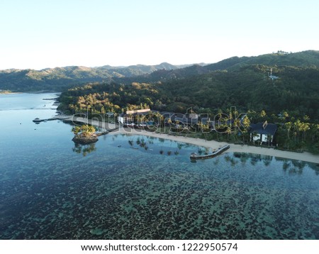 Fiji Dream Holiday Destination Royalty-Free Stock Photo #1222950574
