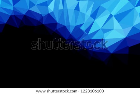 Light BLUE vector abstract mosaic background. Brand new colored illustration in blurry style with gradient. A completely new template for your business design.