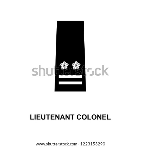 japan lieutenant colonel military ranks and insignia glyph icon