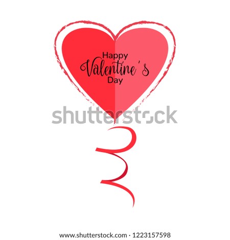Isolated heart shape. Valentine day. Vector illustration design