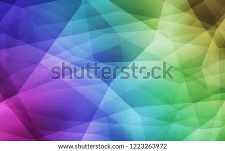 Light Multicolor vector triangle mosaic texture. Colorful illustration in polygonal style with gradient. Brand new design for your business.