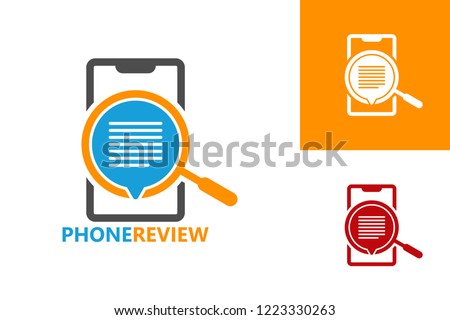 Phone Review Logo Template Design Vector, Emblem, Design Concept, Creative Symbol, Icon