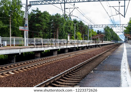 Platform and Railway rails