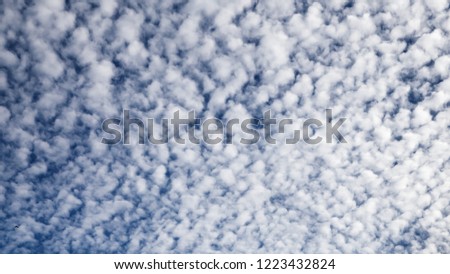 Cloudy blue sky. Background texture.