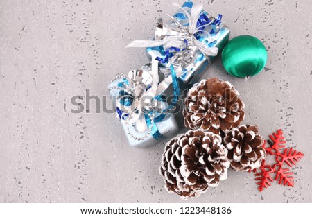 Christmas Decoration with Rough Background.