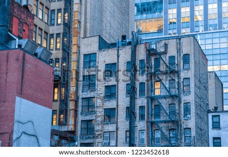 Street photography: Buildings in New York City

