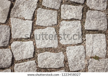 full frame image of path from paving stone background 