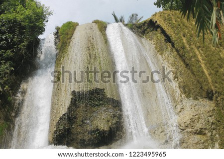 Cikoja Waterfall in Tasikmalaya Indonesia.