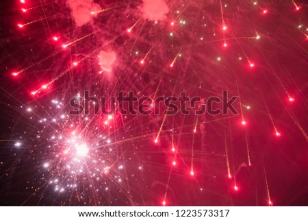 This is an amazingly captured, photograph of crackers bursting taken in India during the most sacred and important festival of India, Diwali 2018.