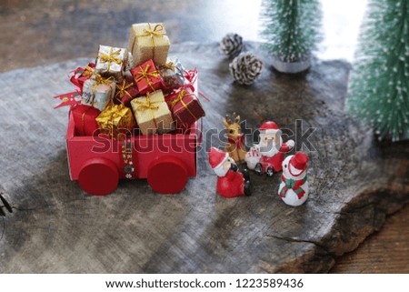 Christmas Santa Claus and gifts