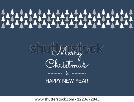 Design of Merry Christmas calligraphy with decorations. Vector.