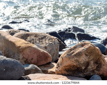 The rock beach