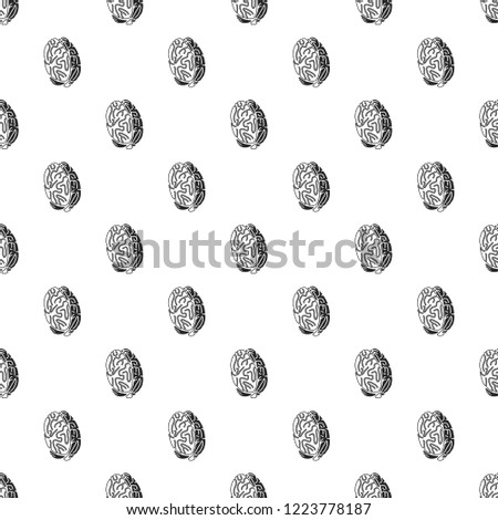 Brain concept pattern seamless repeat background for any web design