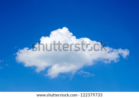 white clouds against blue sky Royalty-Free Stock Photo #122379733