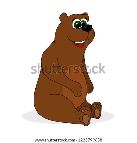 
vector illustration bear  