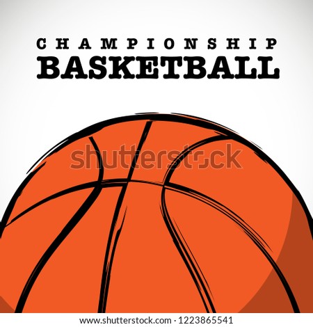 Basketball Championship Vector Background