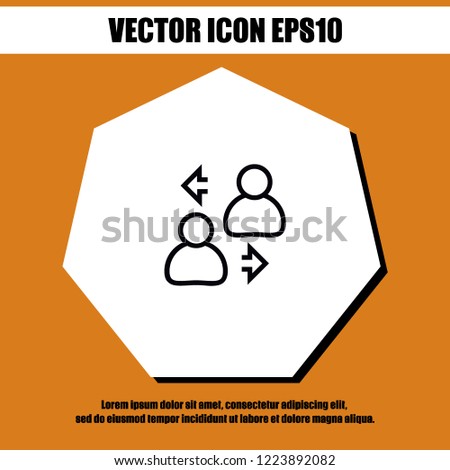 account change icon vector