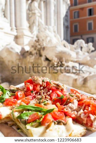 Italian pizza close-up