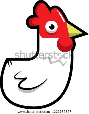 Chicken illustration for logo 