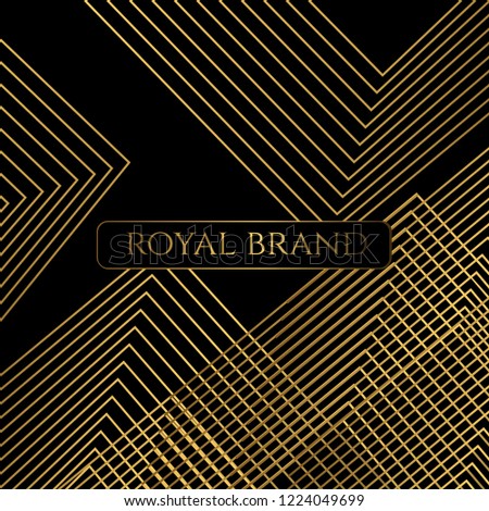 Luxury Background with Gold Color. templates with design element ornament, label, logo. made with golden luxury flower on ornament background