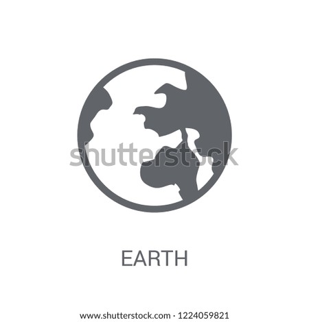 Earth icon. Trendy Earth logo concept on white background from Astronomy collection. Suitable for use on web apps, mobile apps and print media.