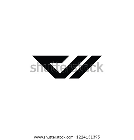 vi letter logo. v letter logo