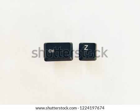ctrl z shortcut keys for undo illustration keyboard button Royalty-Free Stock Photo #1224197674