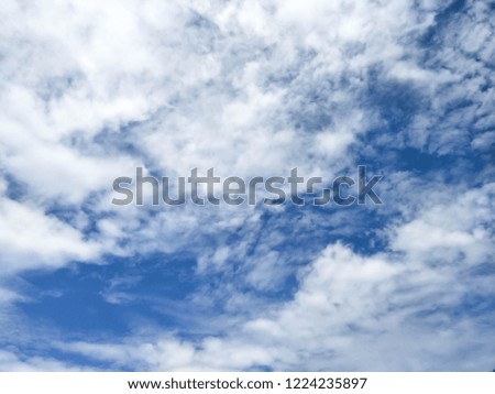 beautiful blue sky and cloud background