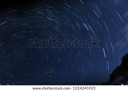 Celestial stars in Japan Sky