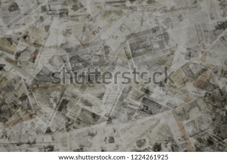 Old newspaper background, dark grunge paper texture