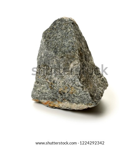 stone on a white background.