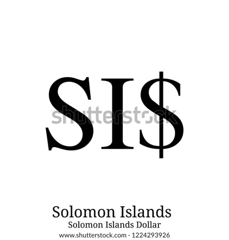  Solomon Islands Dollar currency symbol
