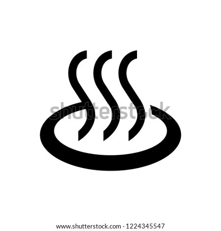 hot spring,onsen,bath icon / public information symbol