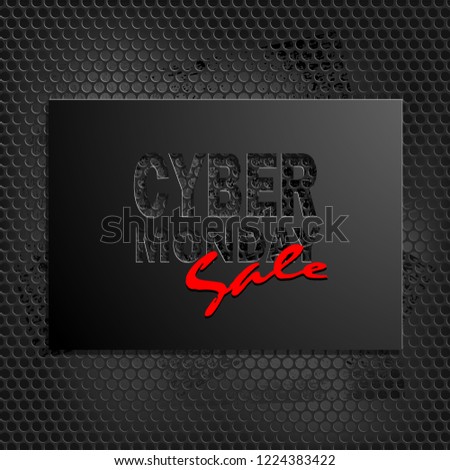 banner of cyber monday sale, illustration clip-art