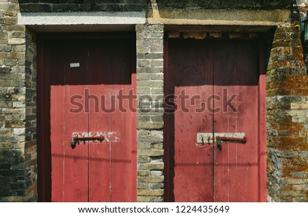 The old red door
