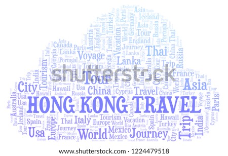 Hong Kong Travel word cloud.