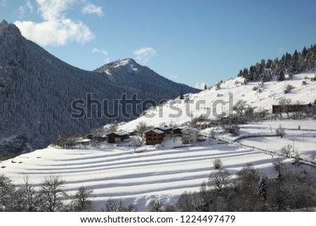 most beautiful winter landscape photos.artvin/turkey