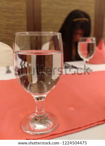 clear pic of water in glass with focus