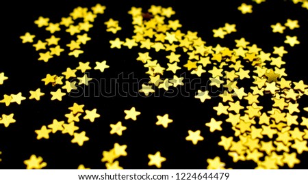 Gold Star Sprinkles Background