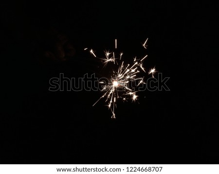 Sparkler Firework, Diwali Festival Celebrations, India - Long exposure Night photography