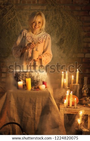 woman witch conjures