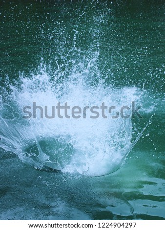 ocean Water splashes