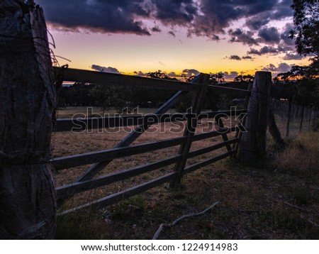 rural fence gate