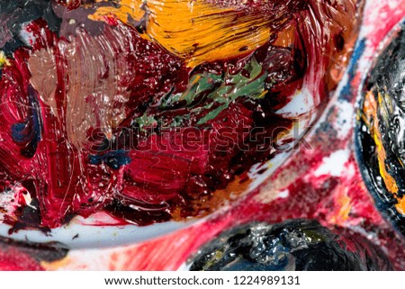 Close up oil paint abstract background.