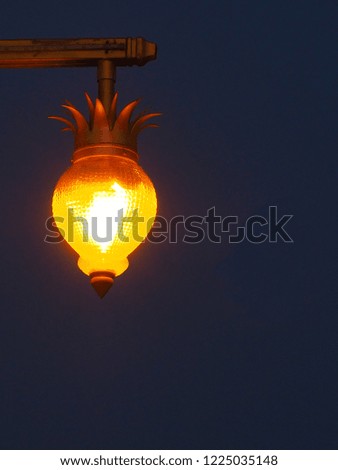lamp Lighting at night