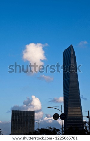 Blue Sky and Urban Image