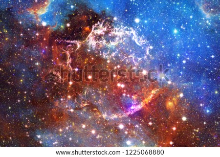Starfield stardust and nebula in endless beautiful universe. Elements of this image furnished by NASA.